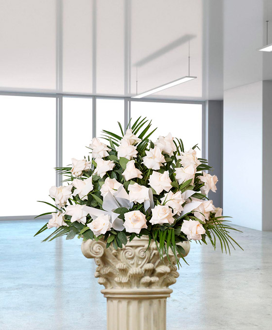 Flores para el tanatorio con envío urgente