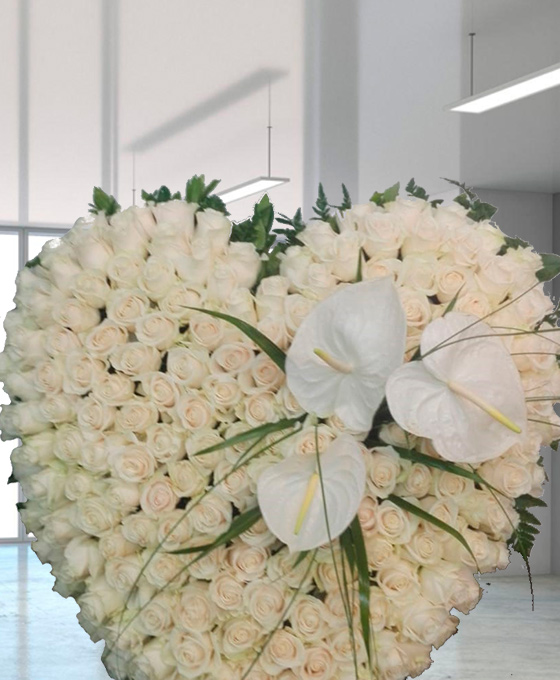 Corazón funerario para tanatorios de Badalona