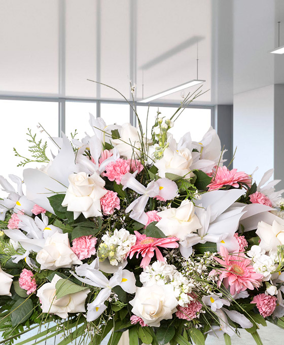 Envío de flores funerarias al tanatorio de Badalona